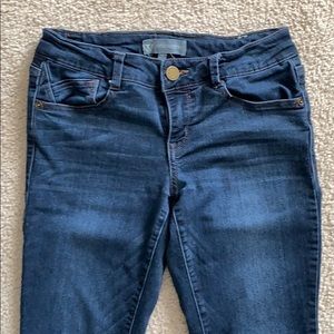 Mid rise skinny jeans